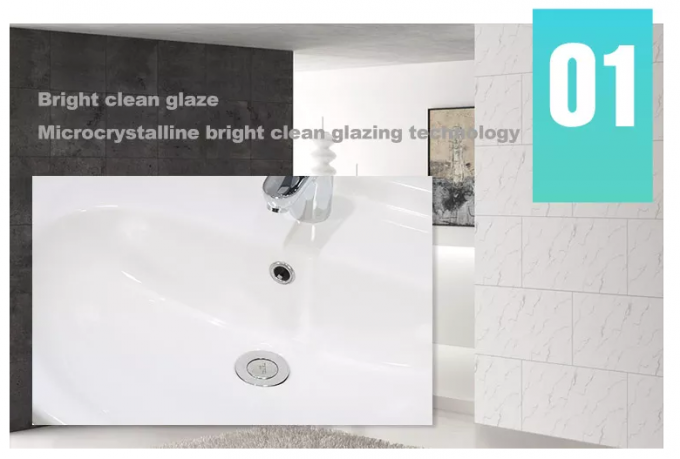 El lavabo de pedestal ideal superficial sólido clásico del estándar semi hunde los 550cm 5