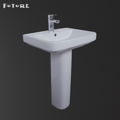 Cuadrado durable del lavabo de pedestal del vestuario fregadero ancho del pedestal de 30 pulgadas