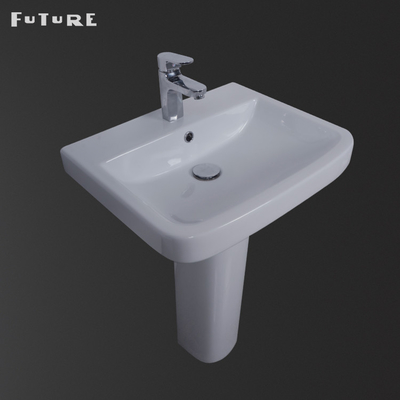 Cuadrado durable del lavabo de pedestal del vestuario fregadero ancho del pedestal de 30 pulgadas