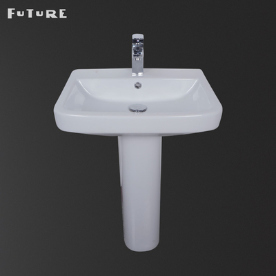 Cuadrado durable del lavabo de pedestal del vestuario fregadero ancho del pedestal de 30 pulgadas