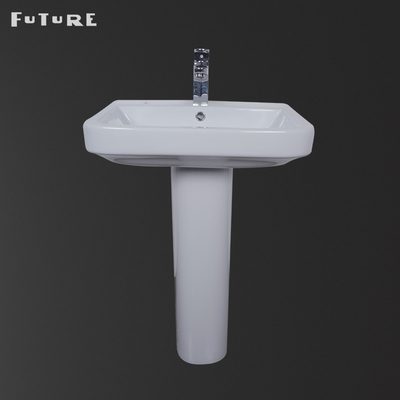 Cuadrado durable del lavabo de pedestal del vestuario fregadero ancho del pedestal de 30 pulgadas