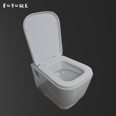 Asiento de inodoro flotante amistoso de Hung European Water Closet 350m m de la pared de Eco