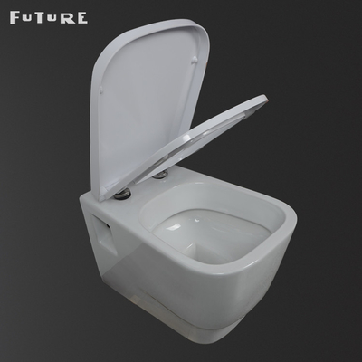 Asiento de inodoro flotante amistoso de Hung European Water Closet 350m m de la pared de Eco