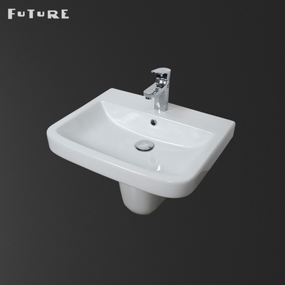 1 mercancía sanitaria universales del pedestal del agujero del cuarto de baño montado en la pared del fregadero 555m m