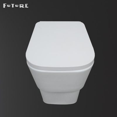 Retrete inteligente elegante rasante dual de 3L 6L de nuevo a estilo de cerámica de la pared
