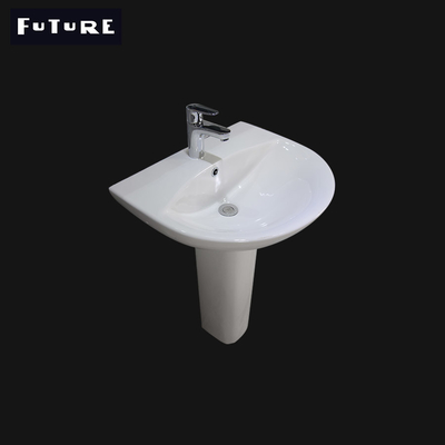 Artículo que coloca solamente el lavabo de pedestal del cuarto de baño fregadero del pedestal de 16 pulgadas