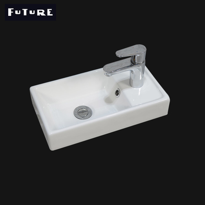 Lavabo de cerámica del gabinete de cuarto de baño de la resina de la piedra fácil limpiar el anti-corrosivo