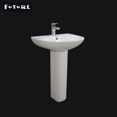 Resistencia de desgaste estándar americana del lavabo de pedestal del cuarto de baño 400m m