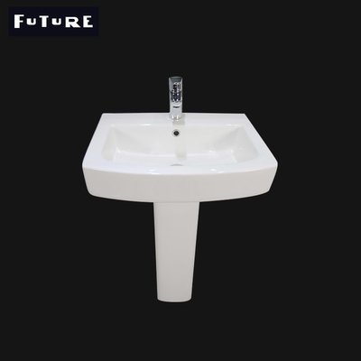 Solo lavabo de pedestal del golpecito 450m m del pequeño fregadero cuadrado superficial sólido del pedestal