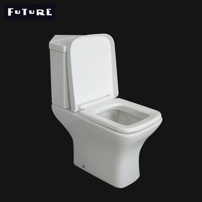 Baldeo que limpia la cómoda estándar ideal de la esquina con un chorro de agua del retrete de la esquina del espacio