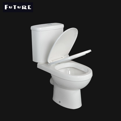 Wc rasante dual juntado cierre suave del baldeo del retrete moderno 3L 6L de la funda de asiento
