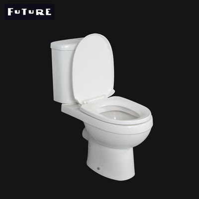 Wc rasante dual juntado cierre suave del baldeo del retrete moderno 3L 6L de la funda de asiento