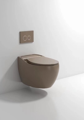 Desodorización compacta esmaltada lisa de Hung Toilet Gravity Flushing Auto de la pared