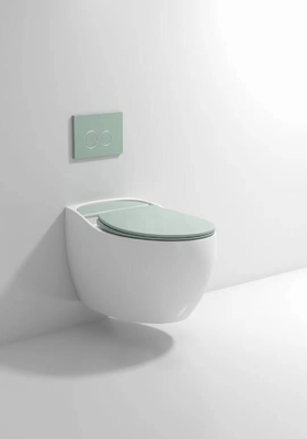Desodorización compacta esmaltada lisa de Hung Toilet Gravity Flushing Auto de la pared