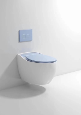 Desodorización compacta esmaltada lisa de Hung Toilet Gravity Flushing Auto de la pared