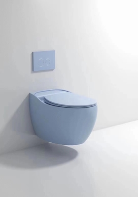 Desodorización compacta esmaltada lisa de Hung Toilet Gravity Flushing Auto de la pared