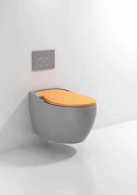 Desodorización compacta esmaltada lisa de Hung Toilet Gravity Flushing Auto de la pared