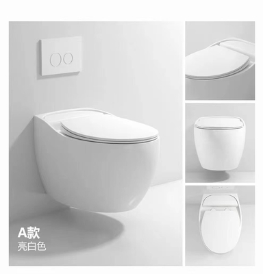 Desodorización compacta esmaltada lisa de Hung Toilet Gravity Flushing Auto de la pared