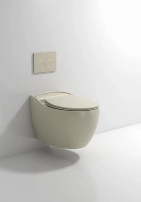 Desodorización compacta esmaltada lisa de Hung Toilet Gravity Flushing Auto de la pared
