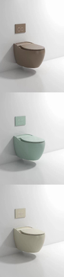 Desodorización compacta esmaltada lisa de Hung Toilet Gravity Flushing Auto de la pared