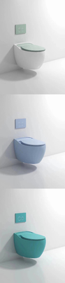 Desodorización compacta esmaltada lisa de Hung Toilet Gravity Flushing Auto de la pared