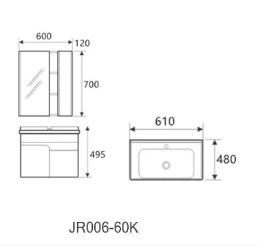El lavabo filipino ISO9001 duplicó la desodorización automática de los gabinetes de la vanidad del cuarto de baño