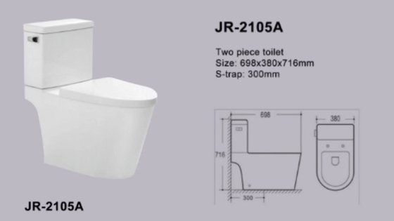 El UPC certificó Siphonic que el mudo de una pieza del armario de agua estabiliza Watercloset filipino