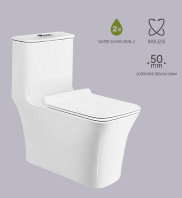 Diseño estupendo 50m m del tubo del retrete de una pieza sin rebordes filipino resistente de Siphonic del rasguño